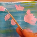 Powiększ zdjęcie Malujemy płatki magnolii