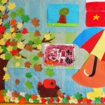 Powiększ zdjęcie Jesień - dekoracja na tablicy w korytarzu szkolnym